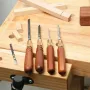 Woodworking Hand Saw Rosewood Handle High Carbon Steel Blades Brass Collet Interchangeable Blades Fine/Coarse Teeth for Precise Cuts Woodworking Tools