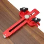 120mm Thin Table Saw Jig Aluminium Alloy Anodized Adjustable Limiter for Precision Woodworking Compatible with 19mm 30mm T-slot Track
