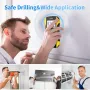 FNIRSI WD-01 Metal Dedektörü Duvar Tarayıcısı AC Canlı Kablo Telleri için Yeni Tasarlanmış Konumlandırma Deliği ile Metal Ahşap Saplama Bul