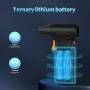High-Speed Brushless Fan 110,000 RPM Rechargeable 2600mAh Battery Compact and Lightweight Portable Outdoor Dust Cleaning Hair Drying Tool