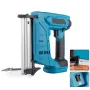 Cordless Electric Nail Gun 18V Battery Compatible Dry Fire Lockout Full Copper Motor Continuous and Single Firing Modes 30mm Max Nail Length