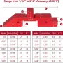 14pcs Woodworking Setup Blocks Adjustable Height Gauge for Router Table Saw Angle Measurement