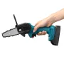 550W 21V 4'' Mini Cordless One-Hand Electric Chain Saw Woodworking Wood Cutter W/ 2pcs Battery