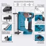 Cordless Electric Nail Gun 18V Battery Compatible Dry Fire Lockout Full Copper Motor Continuous and Single Firing Modes 30mm Max Nail Length