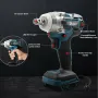 Drillpro 18V 0-3200RPM Cordless Impact Wrench Driver Brushless Motor With LED Light Electric Wrench Adapted for Makita DTW285Z