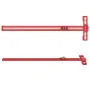 ENJOYWOOD TS-24 Scribing Ruler Multi-Function 400mm/600mm Snap-In Slider 360° Marking Thickened Base Adjustable Length 400mm/600mm for Precision Tasks