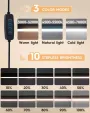 Lampada da scrivania a LED da 10 W con morsetto, braccio girevole regolabile, dimmerabile, 10 livelli di luminosità, 3 modalità colore, illuminazione per la cura degli occhi per casa e ufficio.