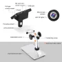 DM4 1000X Digital Microscope 4.3\ HD LCD with 32GB Card Metal Bracket Magnifying Loupe Camera Lens 2MP Adjustable LED Microscope