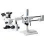 MUSTOOL 3.5X 7X 45X 90X Double Boom Stand Zoom Simul Focal Trinocular Stereo Microscope+41MP Camera Microscope For Industrial PCB Repair