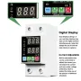 40A 63A Rated Current Automatic Reclosing Protector with Overvoltage Undervoltage Overcurrent Protection Real-Time Dual Digital Display Adjustable Current 230-280V Voltage Protection
