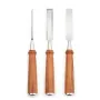 20mm Piercing Shank Woodworking Chisel Chrome Vanadium Steel African Rosewood Handle Flat Chisel for Woodworking and Carving