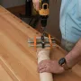 Woodworking Self-Centering Hole Punch Locator Drill Guide Set Doweling Jig Kit