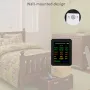 12-in-1 Air Quality Monitor Compact Portable Carbon Dioxide Detector with Real-Time Data CO2 HCHO TVOC PM2.5 PM10 CO Temperature Humidity Meter USB Charging WiFi Enabled for Home and Office Use