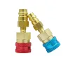 Quick Connect Coupler R1234YF to R134A Adapter HVAC Auto AC Tool High and Low Side Fittings Efficient Quick Connect