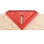 Aluminum Alloy 45 Degree Miter Square Edge Ruler Precision Woodworking Tool for Accurate Miter Saw Cutting and Marking