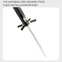 100W 20M-6M Band Shortwave Portable Antenna GP Antenna Vertical Tie Rod Antenna for HAM Radio