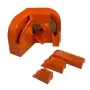 Multipurpose Drill Bit Grinding Sharpener 3 Holders 2 Wheels Steel Construction 11x6x7cm Compact Kitchen Slicers and Cutting Tools Sharpener