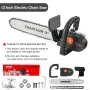 HLIDA Multi-Compatible Electric Chain Saw Converter DIY Kit Adjustable Hardened Saw Chain High Speed 11000rpm with Auto-Oil Supply Safety Features for Effective Wood Glass Metal Cutting