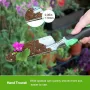 Garden Tool Set 3 Pack Aluminum Heavy Duty Gardening Kit Includes Hand Trowel Transplant Trowel and Cultivator Hand Rake with Soft Rubberized Non-Slip Ergonomic Handle Garden Gifts