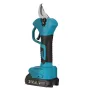 VIOLEWORKS 21V Brushless Pruning Shears with 1500mAh Battery and EU Plug Charger in Blue and Black Packaged in CE-Labeled Paper Box