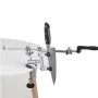 RX-009 Professional Knife Sharpener with 4 Whetstones Dual Clamps 360° Rotation Flip Design Fixed-Angle Stainless Steel Kitchen Chef Knife Sharpening Kit Abrasive Holding System Tools