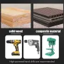 6PCS 6-16mm High Carbon Steel Woodworking Roller Drill Set 230mm Hexagonal Handle Fried Dough Twists Wood Tapper Door Lock Reaming Tool