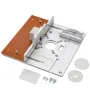Router Table Insert Plate with Fixed Chassis Support Table Saw Workbench Woodworking Tools Trimmer Engraving Machine