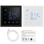 Intelligent Thermostat 16A Floor Heating Temperature Controller with LED Touch Screen 85-265V Electric Heating Control