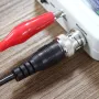 BNC Q9 Male Plug To Dual Alligator Clip Oscilloscope Test Probe Lead Cable 110cm
