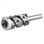 Carbide Insert Flush Trim Router Bit 32mm Dia 1/2\ Shank 50mm Cutting Length Top/Bottom Bearing for Woodworking and CNC Engraving