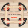 Woodworking 90° Corner Frame Clamp Adjustable Expandable Quick-Lock ABS Plastic Picture Framing Woodworking Tool for Precise Angle Positioning and Efficient Operation