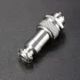 Excellway® GX12 2Pin Aviation Plug Male/Female 12mm Wire Panel Connector Adapter 