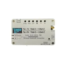 Multifunction Stereo FM Transmitter 76MHz-108MHz Frequency Range Bluetooth Audio Receiver Lithium Battery AUX USB Input Long Range FM Transmission