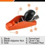 Pony Jorgensen 3.5\ Mini Block Plane Professional Blade Adjustable Cutting Depth Ductile Iron Body for Trimming Polishing and Woodworking