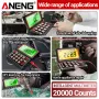 ANENG 623 Auto Repair Multimeter 20000 Counts AC/DC Voltage Current Resistance Capacitance Frequency Temperature NCV True RMS LCD Backlit Display