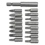 17PCS Socket Screwdriver Metal L-shaped Angle Head Twin Wrench Driver Torx Pozidriv Bit