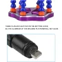 Multi-Functional Soldering Helping Hand with 6 Pc Flexible Arms Aluminum Alloy Soldering Station with Fan Magnifying Glass and Flashlight Magnifier PCB Welding Repair Station