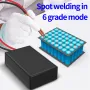 Mini Spot Welder 6 Adjustable Power Levels Portable 0.1-0.15mm Nickel Sheet Welding 4000mAh Battery Automatic Trigger Compact Design DIY Tool