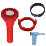 3PCS PVC Mini Hairdryer Extension Interface and Storage Bag Interface Versatile Accessory for Most Mini Hairdryers Compact Lightweight Design