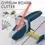 Drillpro Gypsum Board Cutting Tool All-in-one Hand Tool with Measuring Tape and Utility Cutter Alloy Gypsum Board Cutter for DIY Gypsum foam Board KT Board Cardboard
