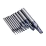 Drillpro R0.5-R5mm Ball Nose Tungsten Carbide End Mill Cutter HRC55 TiAlN Coating End Milling Cutter CNC Tool