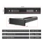 Aluminum Alloy Woodworking Carpentry Edge Ruler with Adjustable Protractor Angle Finder T-square Marking Scriber Gauge for Carpenter Work Layout and Measuring Tools