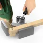 4pcs Right Angle Clamps Housolution Single Handle 90° Aluminum Alloy Corner Clamp Clamps for Woodworking Adjustable Swing Jaw Woodworking Tools Photo Frame Vise Holder