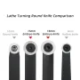 GANWEI Lathe Turning Tool Disposable Blanking Blade Carbide Inserts High Hardness Blades with Wrenches Hand Held Woodworking