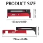 Table Saw Slot Adjuster Mortise and Tenon Tool Aluminum Alloy Movable Ruler Making Seam Movable Measuring Block Woodworking Tool
