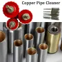 1 Set Copper Pipe Cleaner Set For Power Drill Tube Cleaning Brush Cleans Copper Pipes Tubes And Fittings For Soldering