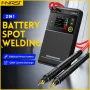FNIRSI SWM-10 0,25 mm puntlasapparaat 4 versnellingen instelbaar DIY mini puntlasapparaat met dubbele puls 18650 accu lasapparaat ingebouwde 5000 mAh accu