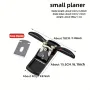 Adjustable Woodworking Hand Plane with Manganese Steel Blade Metal Construction for Smooth Shaving Fine Wood Peeling Manual Operation