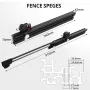 Guide de jauge à onglet en aluminium HONGDUI HD-KS22, support étendu pour table de scie à onglet pour le travail du bois