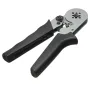 Self-Adjustable Terminal Crimping Tool with 0.08-6.0mm² Range Ergonomic Nylon Handle Uniform Pressure Crimp Ideal for Insulated and Non-insulated Wire Connections